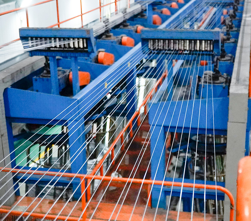 Steel wire hot-dip galvanizing continuous line